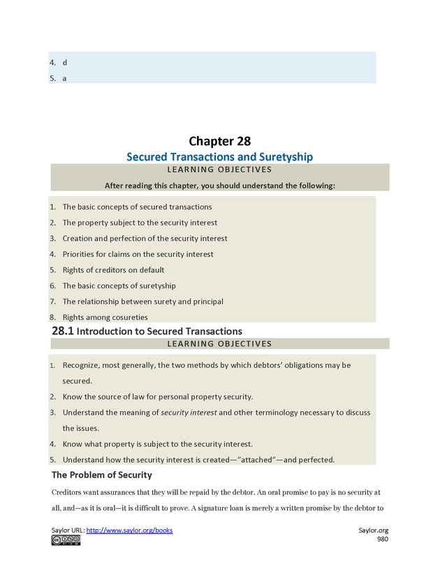 Business Law and the Legal Environment - Page 980